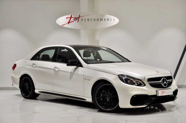 2014 64 Mercedes-Benz E Class 5.5 E63 AMG 4d AUTO 550 BHP SALOON DESIGNO WHITE