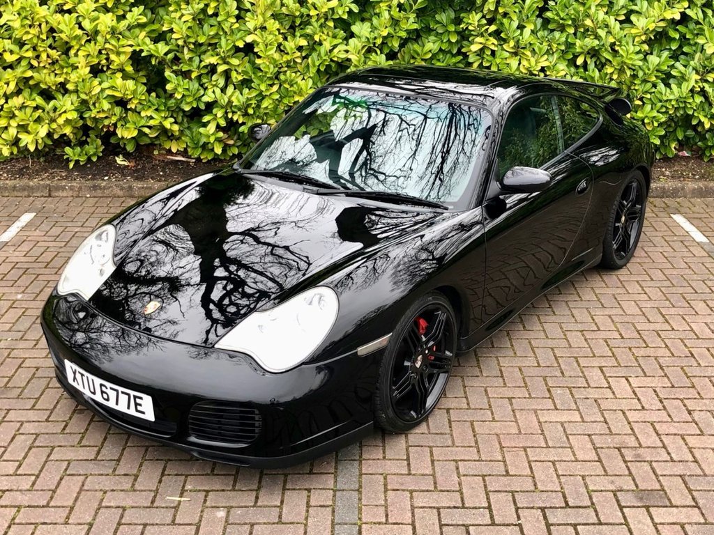 USED 2002 02 PORSCHE 911 996 Carrera 4 C4S, 3.6L Tiptronic, 316BHP px swap BLACK on BLACK on BLACK
