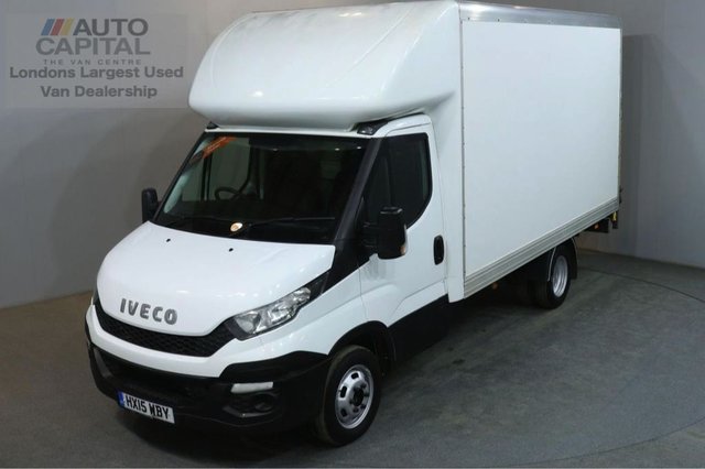 2015 15 IVECO DAILY 2.3 35C13 126 BHP LWB RWD TWIN WHEEL LUTON WITH TAIL LIFT