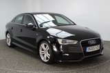 USED 2015 65 AUDI A3 2.0 TDI S LINE NAV 4DR 148 BHP FULL SERVICE HISTORY 1 OWNER £20 ROAD TAX FULL SERVICE HISTORY + £20 12 MONTHS ROAD TAX + HALF LEATHER SEATS + SATELLITE NAVIGATION + BLUETOOTH + CLIMATE CONTROL + MULTI FUNCTION WHEEL + DAB RADIO + ELECTRIC WINDOWS + RADIO/CD/USB + ELECTRIC MIRRORS + 18 INCH ALLOY WHEELS