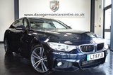 USED 2015 15 BMW 4 SERIES GRAN COUPE 3.0 430D M SPORT GRAN COUPE 4DR AUTO 255 BHP full service history *NO ADMIN FEES* FINISHED IN STUNNING CARBON METALLIC BLACK WITH FULL IVORY WHITE LEATHER INTERIOR + FULL SERVICE HISTORY + PRO SATELLITE NAVIGATION + HARMAN/KARDON SOUND SYSTEM + M SPORT PACKAGE + REVERSE CAMERA WITH PARKING SENSORS + HEATED SPORT SEATS + XENON LIGHTS + LIGHT PACKAGE + ALLOY WHEELS