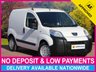 USED 2013 62 PEUGEOT BIPPER 1.3 HDI S PANEL VAN EURO 5 COMPLIENT 74+ MPG PLYWOOD-LINED LOADING AREA TWIN REAR DOORS USB EURO 5