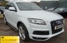 USED 2013 13 AUDI Q7 3.0 TDI QUATTRO S LINE 5d AUTO 245 BHP SPORT LEATHER SEVEN SEATS ROOF BARS & SIDE STEPS