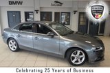 USED 2015 64 AUDI A4 2.0 TDI SE TECHNIK 4d 134 BHP FINISHED IN STUNNING MONSOON GREY WITH FULL BLACK LEATHER SEATS + EXCELLENT AUDI SERVICE HISTORY + SATELLITE NAVIGATION + BLUETOOTH + ELECTRIC TAILGATE + £30 ROAD TAX + 17 INCH ALLOYS + DAB RADIO + FRONT AND REAR PARKING SENSORS + CRUISE CONTROL + FRONT AND REAR FOG LIGHTS + AUTO LIGHTS AND WIPERS....