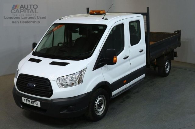 2016 16 FORD TRANSIT 2.2 350 DCB 124 BHP RWD LWB 7 SEATER TIPPER