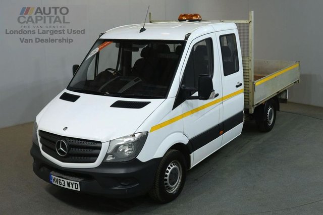 2013 63 MERCEDES-BENZ SPRINTER 2.1 313 CDI D/CAB MWB 129 BHP 6 SEATER DROPSIDE