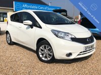 USED 2014 14 NISSAN NOTE 1.2 ACENTA 5d 80 BHP Low Mileage, Low Road tax, petrol 5 door