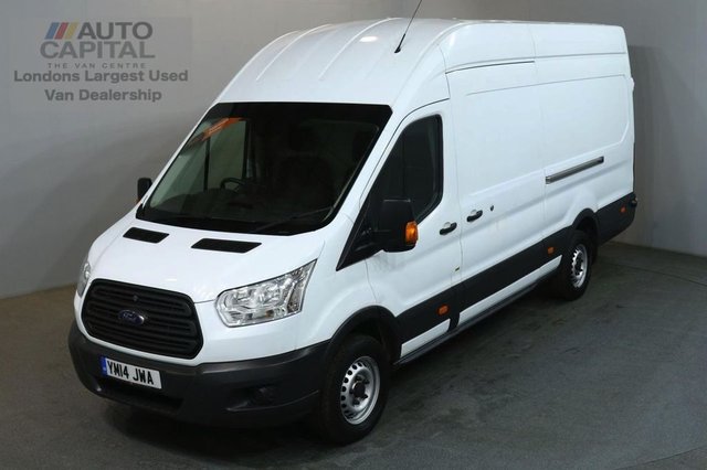 2014 14 FORD TRANSIT 2.2 350 124 BHP L4 H3 EXTRA LWB JUMBO RWD MANUAL VAN NO VAT