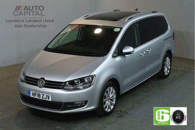 2018 18 VOLKSWAGEN SHARAN 2.0 SEL TDI BLUEMOTION TECHNOLOGY DSG SAT NAV 148 BHP EURO 6 AIR CON
