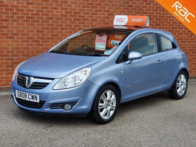 2008 08 Vauxhall Corsa 1.2 DESIGN 16V 3d  **PANORAMIC ROOF - FULL SERVICE HISTORY **