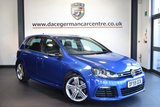 USED 2010 59 VOLKSWAGEN GOLF 2.0 R DSG 5DR AUTO 270 BHP full vw service history *NO ADMIN FEES* FINISHED IN STUNNING BLUE WITH HALF SUEDE UPHOLSTERY + FULL VW SERVICE HISTORY + SATELLITE NAVIGATION + SPORT SEATS + HEATED MIRRORS + AIR CONDITIONING + FOG LIGHTS + AUXILIARY PORT + PARKING SENSORS + 18" ALLOY WHEELS