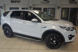 USED 2015 15 LAND ROVER DISCOVERY SPORT 2.2 SD4 HSE 5d 190 BHP FINISHED IN STUNNING YULONG WHITE WITH FULL BLACK LEATHER SEATS + FULL SERVICE HISTORY + SATELLITE NAVIGATION + PANORAMIC ROOF + REVERSE CAMERA + 19 INCH ALLOYS + HEATED FRONT SEATS + XENON HEADLIGHTS + 7 SEATER + DAB RADIO + BLUETOOTH + 6-WAY DRIVER SEATS ADJUSTMENT + ELECTRIC TAILGATE