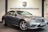 USED 2013 13 MERCEDES-BENZ E CLASS 2.1 E220 CDI BLUEEFFICIENCY SPORT 2DR 170 BHP full service history FINISHED IN STUNNING PALLADIUM METALLIC SILVER WITH FULL LEATHER INTERIOR + FULL SERVICE HISTORY + SATELLITE NAVIGATION + BLUETOOTH + CRUISE CONTROL + HEATED SEATS + LUMBAR SUPPORT + DUAL CLIMATE CONTROL + AUTO STOP/START + FRONT & REAR PARKING SENSORS + ELECTRIC FOLDING MIRRORS + AUTO LIGHTS + 18 INCH ALLOY WHEELS