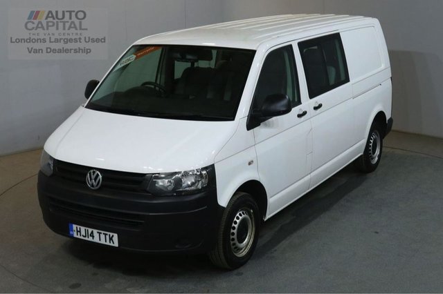 2014 14 VOLKSWAGEN TRANSPORTER 2.0 T32 TDI STARTLINE 102 BHP LWB 6 SEATER COMBI WINDOWS VAN