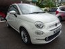 USED 2016 66 FIAT 500 1.2 CONVERTIBLE LOUNGE DUALOGIC 3d AUTOMATIC 69 BHP NEW SHAPE RARE AUTO 500C FINISHED IN BIANCO WHITE, DAB, BLUETOOTH.