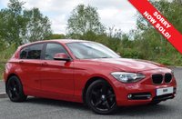 USED 2012 12 BMW 1 SERIES 2.0 118D SPORT 5d 141 BHP FULL SERVICE HISTORY! CRIMSON RED! WITH 12 MONTHS MOT!