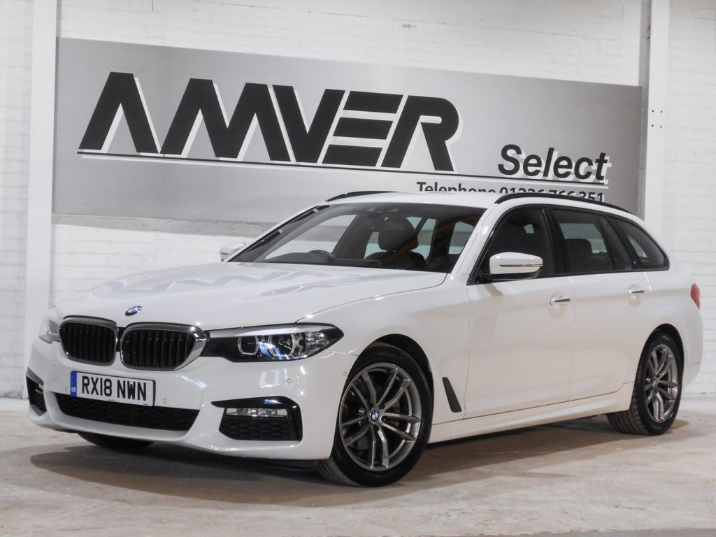 USED 2018 18 BMW 5 SERIES 2.0 520I M SPORT TOURING 5d AUTO 181 BHP FROM &pound;407.54 PER MONTH - NO DEPOSIT