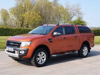 USED 2014 64 FORD RANGER 3.2 WILDTRAK 4X4 DCB TDCI 1d AUTO 197 BHP FULL HISTORY + SAT NAV + P, SENSORS