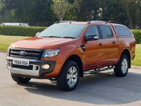 USED 2014 64 FORD RANGER 3.2 WILDTRAK 4X4 DCB TDCI 1d AUTO 197 BHP FULL HISTORY + SAT NAV + P, SENSORS