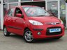 USED 2010 60 HYUNDAI I10 1.2 COMFORT 5d AUTO 77 BHP STUNNING, LOW MILEAGE, HYUNDAI I10 COMFORT 1.2 AUTO 5 DOOR. Finished in ROSSO RED with contrasting Dark Grey Cloth Trim. This Hyundai is a great value small AUTO car with good interior space for its size. Features include Alloys, Air con, Rear Parking Sensors and much more. Great to drive and the perfect auto for the small family. This car has been locally owned and Hyundai dealer serviced.