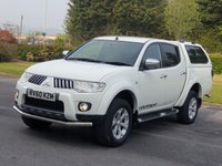 USED 2010 60 MITSUBISHI L200 2.5 DI-D 4X4 WARRIOR LB DCB 1d 175 BHP LEATHER + GLASS CANOPY ** NO VAT