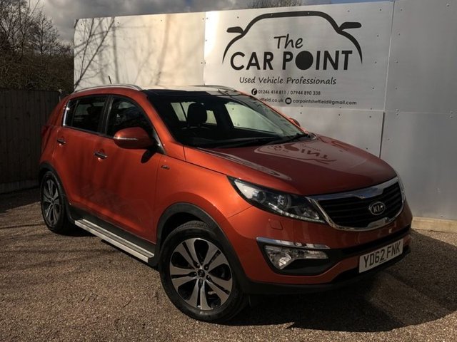 2012 62 Kia Sportage 2.0 CRDI KX-3 SAT NAV 5d 134 BHP