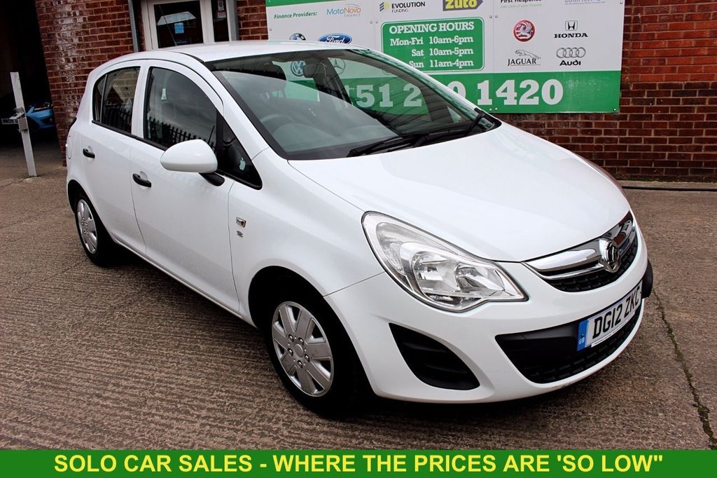 2012 12 VAUXHALL CORSA 1.2 S AC CDTI ECOFLEX S/S 5d 93 BHP