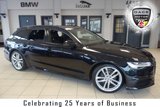 USED 2015 15 AUDI A6 AVANT 2.0 TDI ULTRA BLACK EDITION 5d 188 BHP FINISHED IN STUNNING MIDNIGHT BLACK WITH FULL BLACK LEATHER SEATS + FULL AUDI SERVICE HISTORY + SATELLITE NAVIGATION + NIGHT VISION + 20 INCH ALLOYS + XENON HEADLIGHTS + REVERSE CAMERA + HEATED FRONT SEATS + BLUETOOTH + DAB RADIO + 4-WAY LUMBAR SUPPORT + TINTED GLASS + CRUISE CONTROL