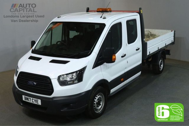 2017 17 FORD TRANSIT 2.0 350 L3 129 BHP LWB D/CAB 7 SEATER EURO 6 MANUAL TIPPER