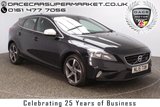 USED 2015 15 VOLVO V40 2.0 D4 R-DESIGN NAV 5DR SAT NAV HALF LEATHER 1 OWNER 187 BHP FULL SERVICE HISTORY + FREE 12 MONTHS ROAD TAX + HALF LEATHER SEATS + SATELLITE NAVIGATION + BLUETOOTH + CLIMATE CONTROL + MULTI FUNCTION WHEEL + DAB RADIO + ELECTRIC WINDOWS + RADIO/USB + ELECTRIC MIRRORS + 17 INCH ALLOY WHEELS