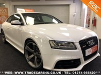 USED 2010 60 AUDI RS5 4.2 V8 FSI S TRONIC QUATTRO COUPE IN IBIS WHITE UK DELIVERY* RAC APPROVED* FINANCE ARRANGED* PART EX