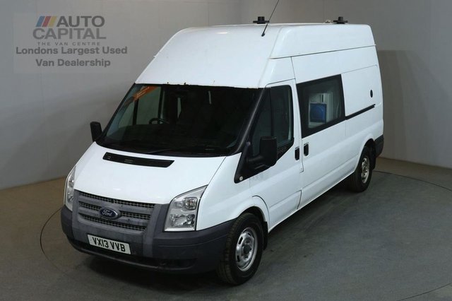2013 13 FORD TRANSIT 2.2 350 124 BHP LWB H/ROOF L3 H3 8 SEATER COMBI CREW MESS VAN