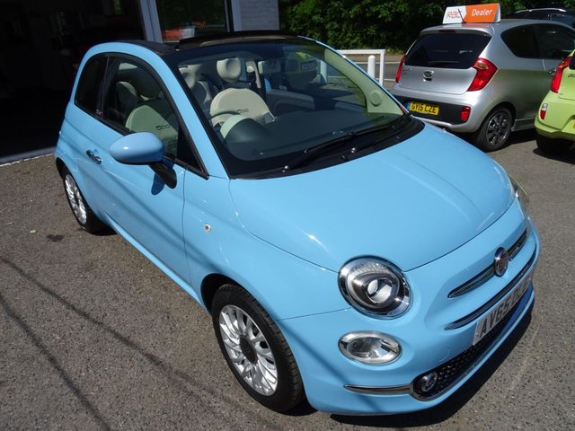 2015 65 Fiat 500 1.2 CONVERTIBLE LOUNGE 3d 69 BHP NEW SHAPE