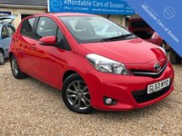 USED 2014 63 TOYOTA YARIS 1.3 VVT-I ICON PLUS 5d 99 BHP Low Mileage 5 door Petrol with Reverse Camera