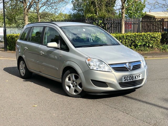 2008 08 Vauxhall Zafira 1.8 EXCLUSIV 5d 139 BHP