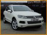 USED 2011 11 VOLKSWAGEN TOUAREG 3.0 V6 SE TDI BLUEMOTION TECHNOLOGY 5d AUTO 237 BHP *19'' ALLOYS, DAB DIGITAL RADIO, WHITE!*