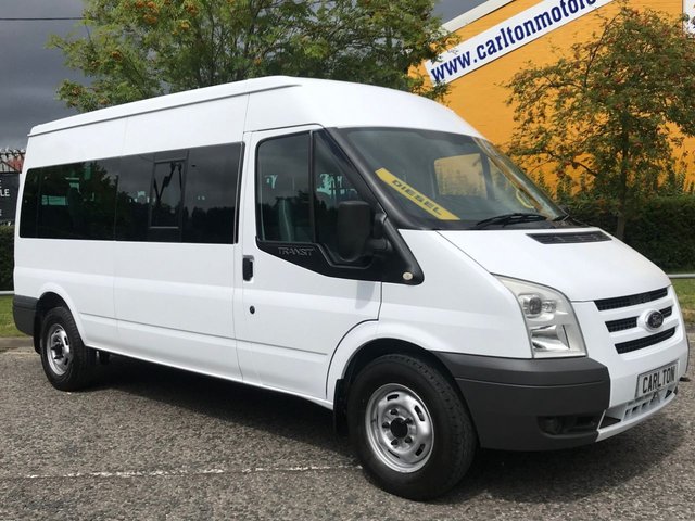 2010 10 Ford Transit 350 Lwb MINIBUS 15 SEAT LOW MILEAGE 2.4TDCi RWD Ex M.O.D