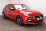 USED 2016 16 MAZDA 3 2.0 SPORT BLACK 5DR 118 BHP SAT NAV REAR CAM £30 12 MONTHS ROAD TAX + HEATED HALF LEATHER SEATS + SATELLITE NAVIGATION + REVERSE CAMERA + PARKING SENSOR + BLUETOOTH + PARKING SENSOR + CRUISE CONTROL + CLIMATE CONTROL + BOSE PREMIUM SPEAKERS + XENON HEADLIGHTS + PRIVACY GLASS + DAB RADIO + ELECTRIC WINDOWS + ELECTRIC MIRRORS + 18 INCH ALLOY WHEELS