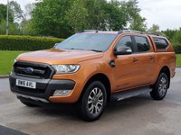 USED 2016 16 FORD RANGER 3.2 WILDTRAK 4X4 DCB TDCI 1d AUTO 197 BHP FULL HISTORY+CANOPY+SATNAV** NO VAT