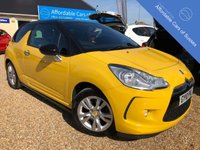USED 2010 10 CITROEN DS3 1.6 DSTYLE 3d 120 BHP Low Mileage + AUX + Alloys