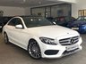 USED 2015 15 MERCEDES-BENZ C CLASS 2.1 C220 BLUETEC AMG LINE PREMIUM 4d AUTO 170 BHP +PAN ROOF+SAT NAV+19" ALLOYS+