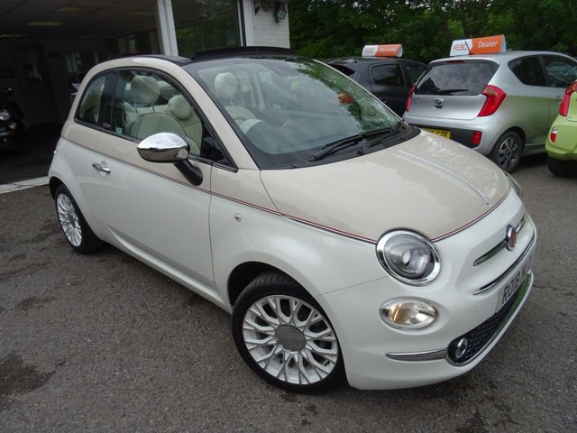2018 18 Fiat 500 0.9 60TH ANNIVERSARY TWINAIR CONVERTIBLE 2d 105 BHP *SPECIAL EDITION* NEW SHAPE