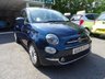 USED 2015 65 FIAT 500 0.9 TWINAIR LOUNGE 3d 105 BHP Rare 105 BHP New Shape Model with 6 Speed Gearbox and Sport Drive Mode, finished in Epic Blue Metallic!