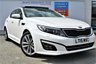 USED 2015 15 KIA OPTIMA 1.7 CRDI 3 4d Family Saloon AUTO Stunning in White with Lovely Alloys and Massive High Spec inc Sat Nav Electric Panoramic Sunroof Heated and Cooled Electric Leather Seats Lane Departure Warning Lane Assist Rear Traffic Alert Rear Camera Parking Sensors Bluetooth Mobile Handsfree Auto Lights Auto Wipers and much more ONE FORMER KEEPER + FULL SERVICE HISTORY