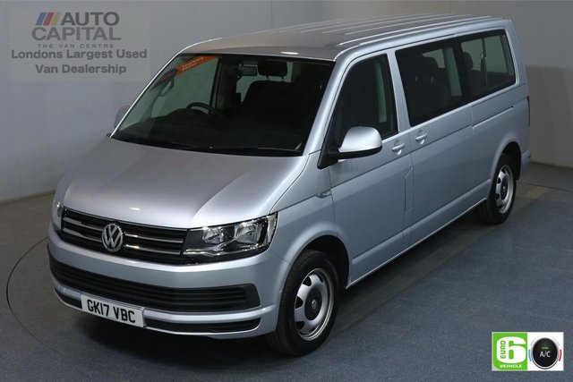 2017 17 VOLKSWAGEN TRANSPORTER SHUTTLE 2.0 T32 TDI 148 BHP LWB 9 SEATS MINIBUS AUTO AIR CON EURO 6