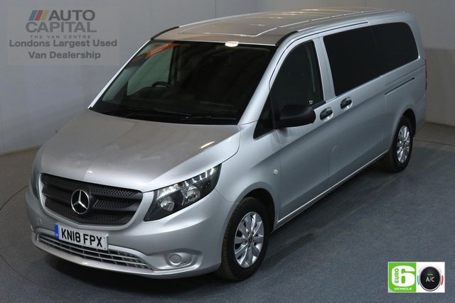 2018 18 MERCEDES-BENZ VITO 2.1 114 BLUETEC TOURER SELECT LWB 136 BHP 9 SEATER MINIBUS AUTO AIR CON EURO 6
