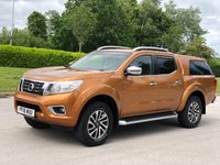 USED 2016 16 NISSAN NP300 NAVARA 2.3 DCI TEKNA 4X4 SHR DCB 1d 190 BHP SAT NAV + SUNROOF + CAMERA + CANOPY