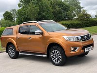 USED 2016 16 NISSAN NP300 NAVARA 2.3 DCI TEKNA 4X4 SHR DCB 1d 190 BHP SAT NAV + SUNROOF + CAMERA + CANOPY