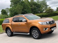 USED 2016 16 NISSAN NP300 NAVARA 2.3 DCI TEKNA 4X4 SHR DCB 1d 190 BHP SAT NAV + SUNROOF + CAMERA + CANOPY