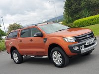USED 2015 65 FORD RANGER 3.2 WILDTRAK 4X4 DCB TDCI 1d AUTO 197 BHP LOW MILES , SAT NAV , R, CAMERA